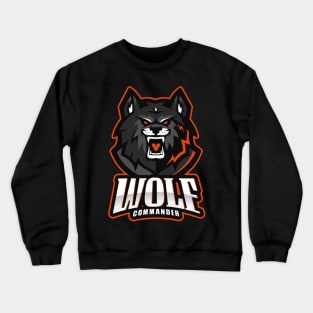 Wolf Commander Ultimate Gaming Champion OG Player | Gamer 4 Life Crewneck Sweatshirt